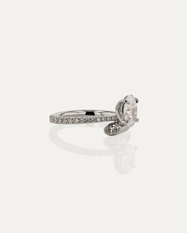 Sarah & Sebastian Aria Oval Eternity Engagement Ring