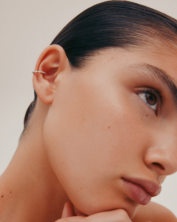 sarah & sebastian Demi Diamond Conch Hoop