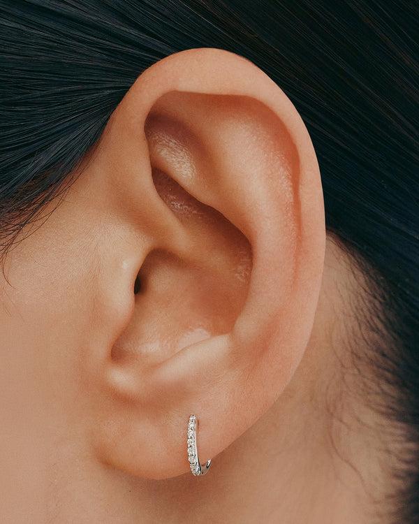 Sarah & Sebastian Demi Diamond Hoop