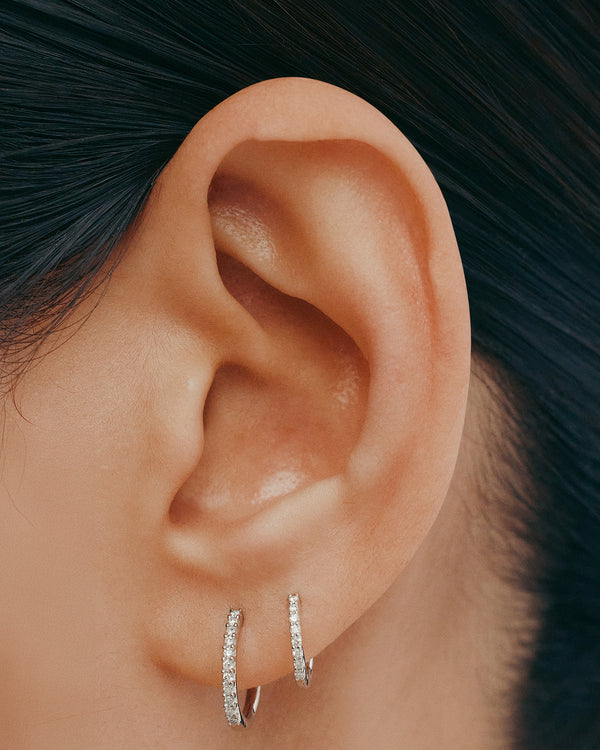 Sarah & Sebastian Demi Diamond Hoop