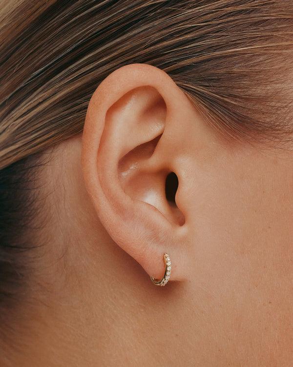 Sarah & Sebastian Demi Diamond Hoop