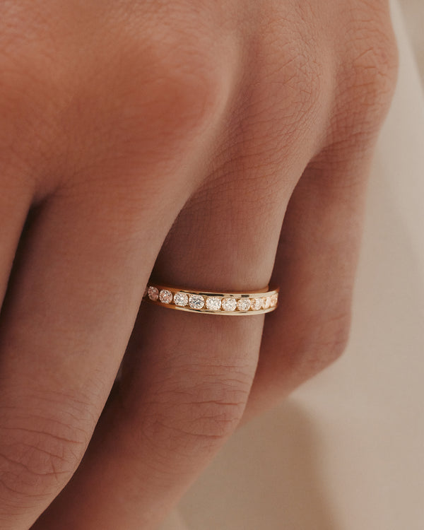 Sarah & Sebastian Diamond Channel Ring