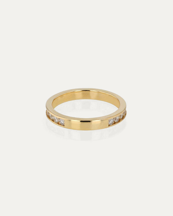 sarah & sebastian Diamond Channel Ring
