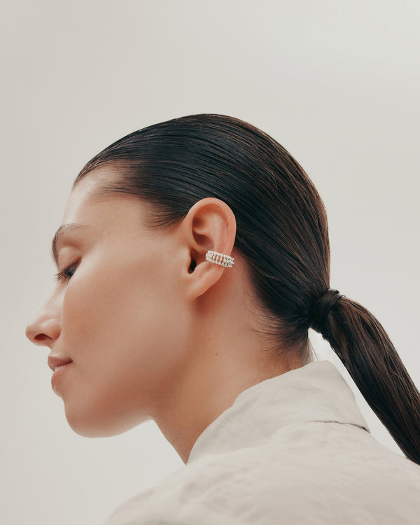 sarah & sebastian Diamond Medusa Ear Cuff