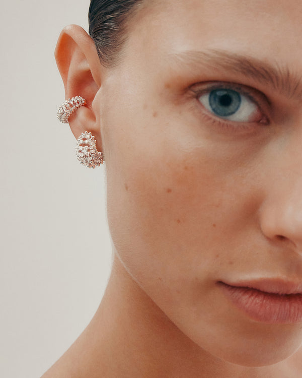 sarah & sebastian Diamond Medusa Hoops