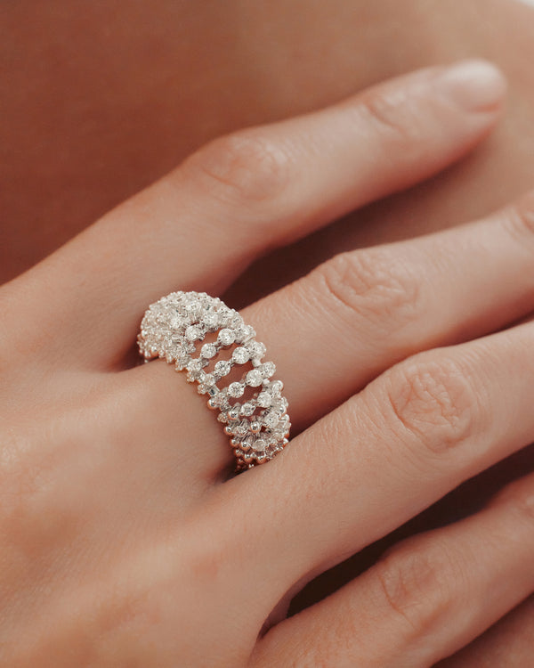 Sarah & Sebastian Diamond Medusa Ring