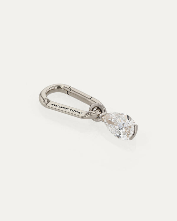Sarah & Sebastian Diamond Pear Carabiner