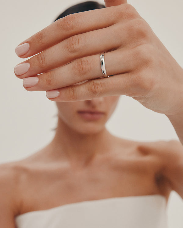 Sarah & Sebastian Dome Wedding Band