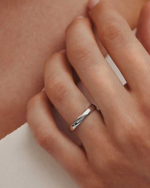 Sarah & Sebastian Dome Wedding Band