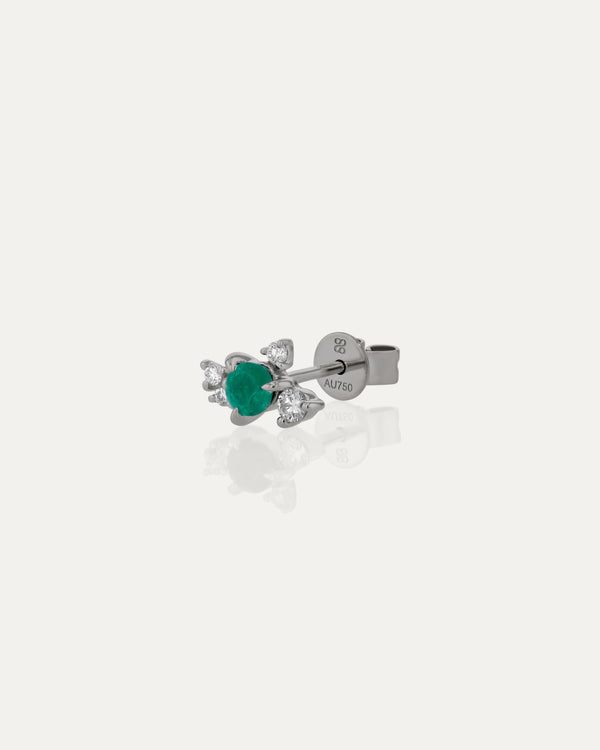 Sarah & Sebastian Emerald Cluster Earring
