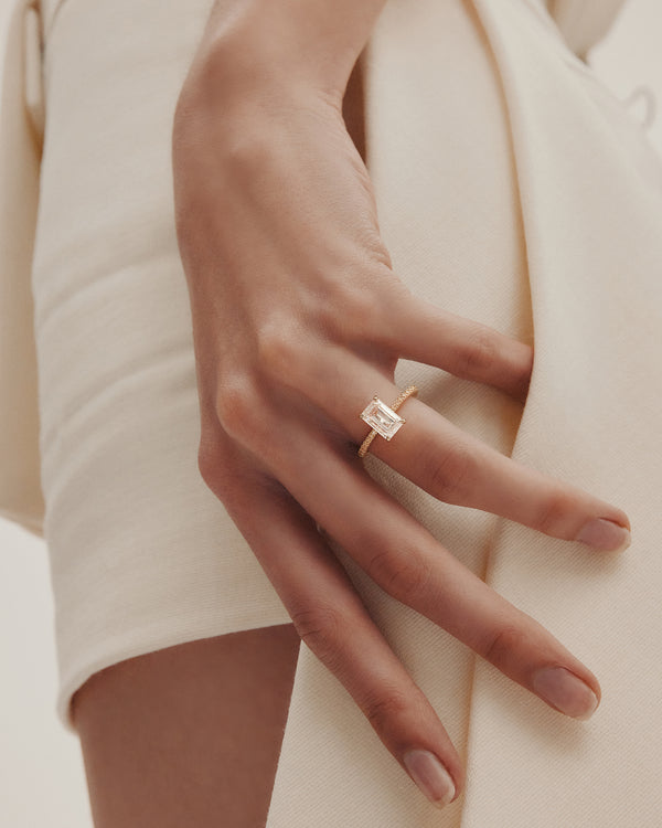 Sarah & Sebastian Emerald Eternity Engagement Ring