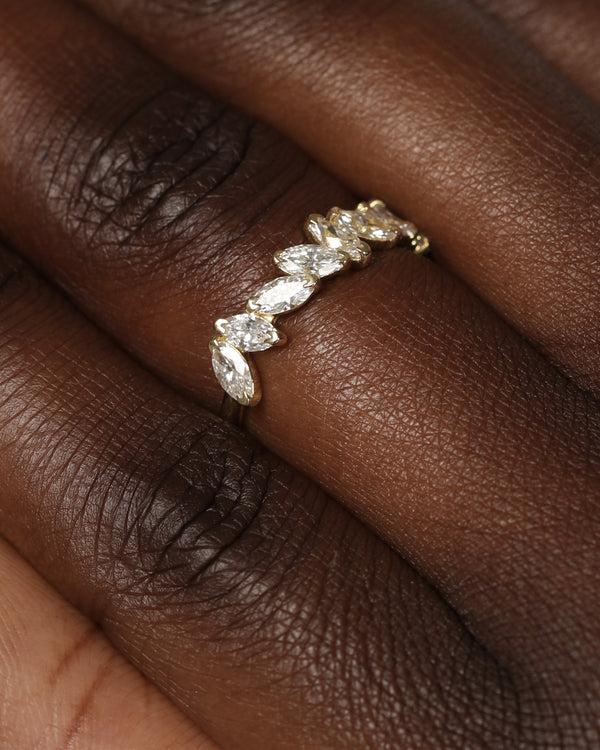 Sarah & Sebastian Endless Marquise Diamond Ring