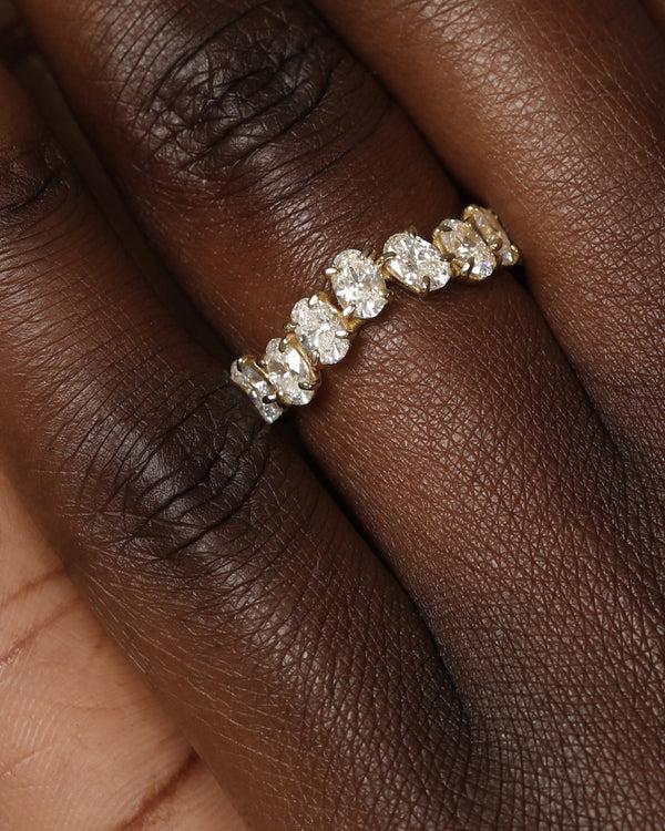 Sarah & Sebastian Endless Oval Diamond Ring