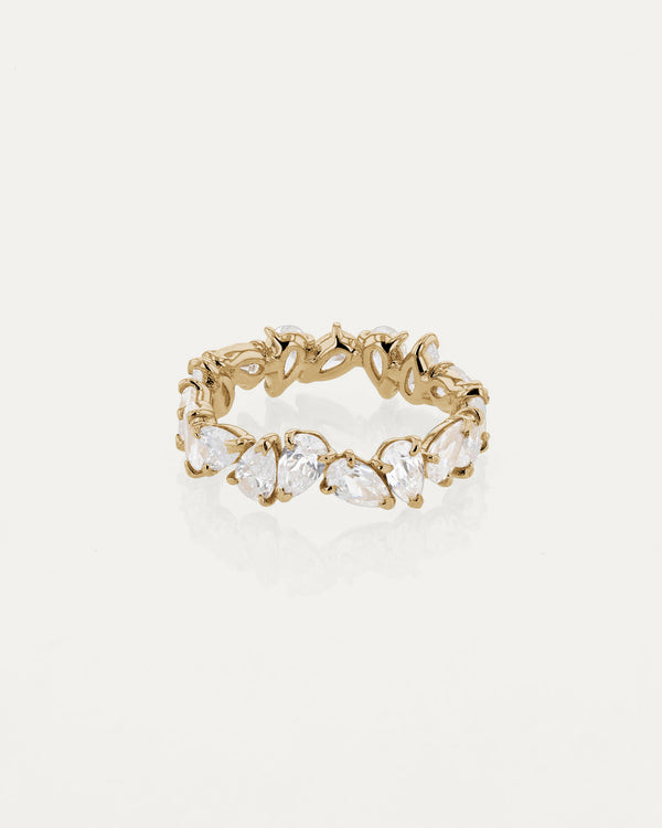 Sarah & Sebastian Endless Pear Diamond Ring