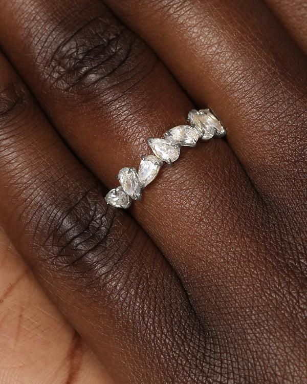 Sarah & Sebastian Endless Pear Diamond Ring
