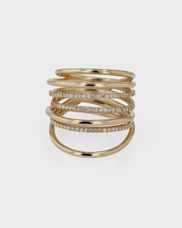 Sarah & Sebastian Entangled Diamond Ring