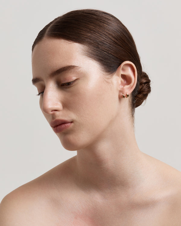 Sarah & Sebastian Fine Verdigris Cluster Hoops