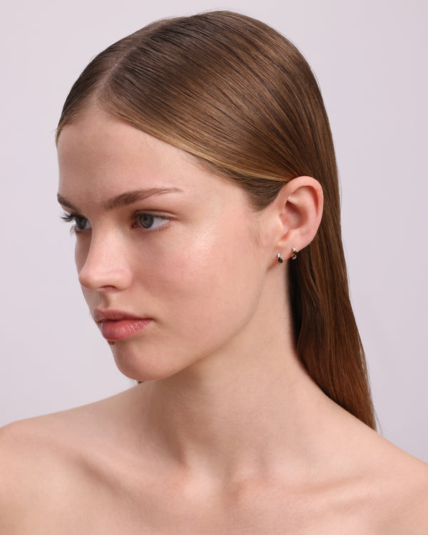 sarah & sebastian Fine Verdigris Cluster Hoops