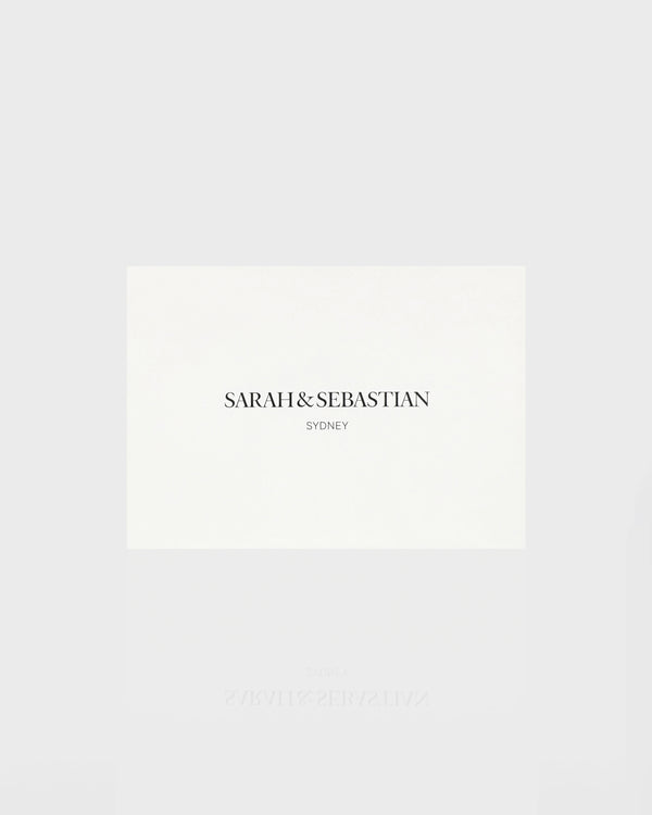 sarah & sebastian Gift Message & Envelope