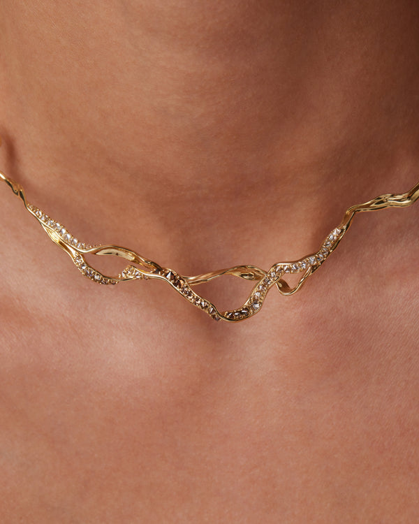 Sarah & Sebastian Golden Kelp Choker