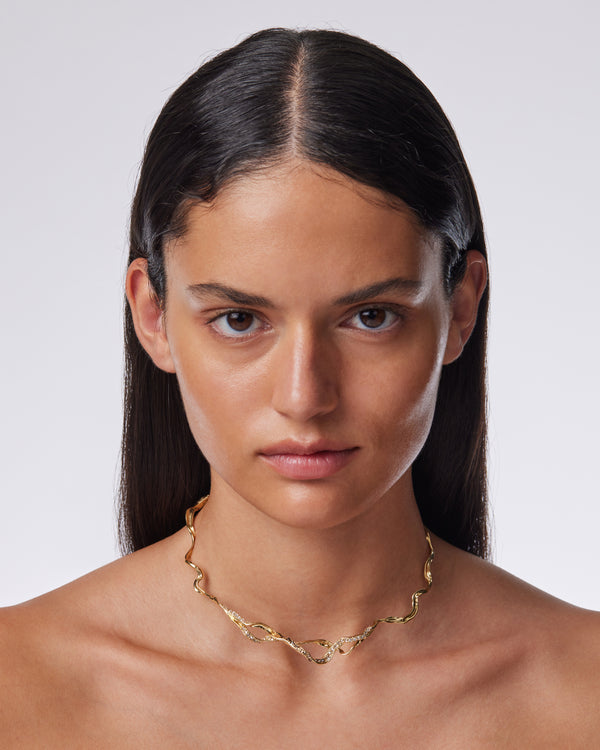 sarah & sebastian Golden Kelp Choker