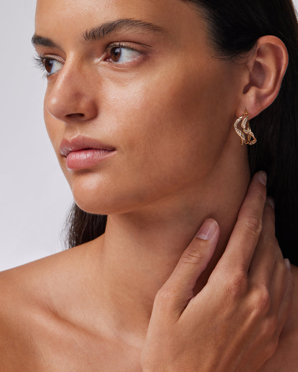 Sarah & Sebastian Golden Kelp Hoops