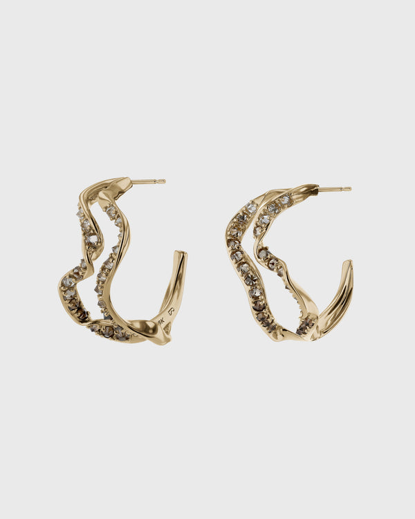 sarah & sebastian Golden Kelp Hoops