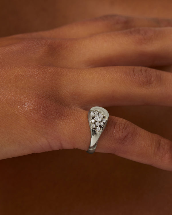 sarah & sebastian Gossamer Signet Ring