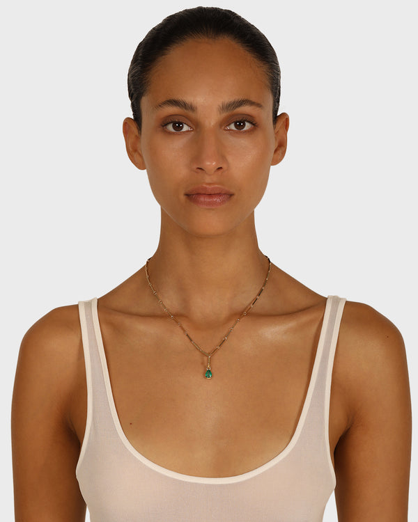 Sarah & Sebastian Green Emerald Pear Carabiner