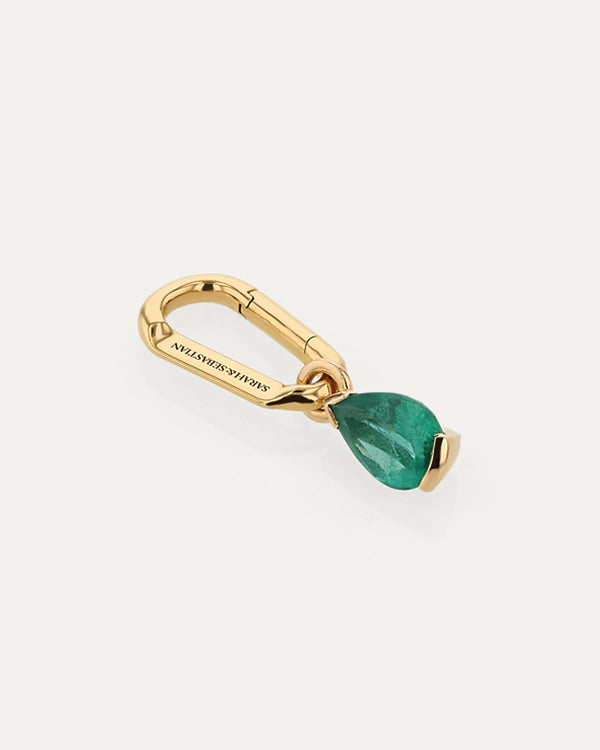Sarah & Sebastian Green Emerald Pear Carabiner