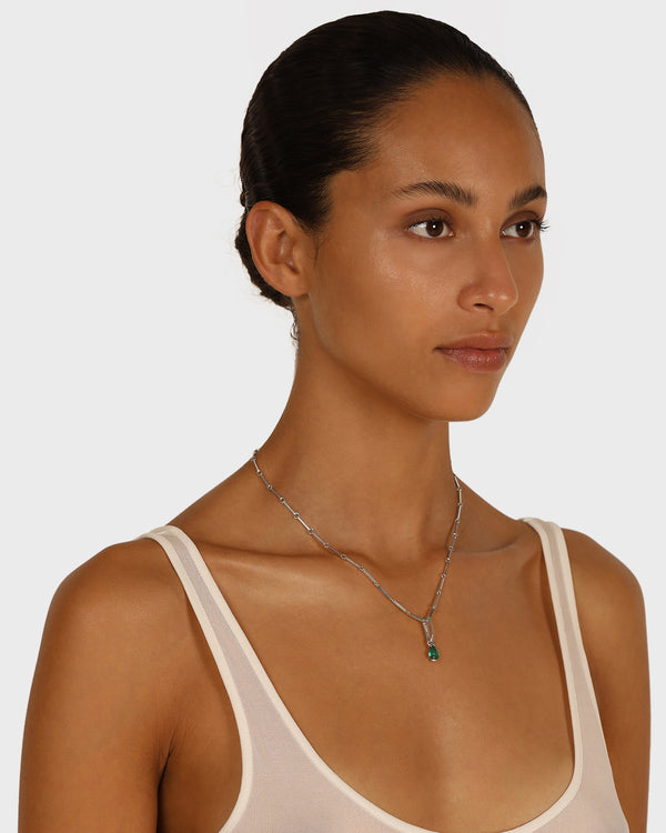 Sarah & Sebastian Green Emerald Pear Carabiner