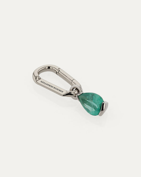 Sarah & Sebastian Green Emerald Pear Carabiner