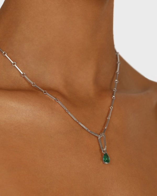 sarah & sebastian Green Emerald Pear Carabiner