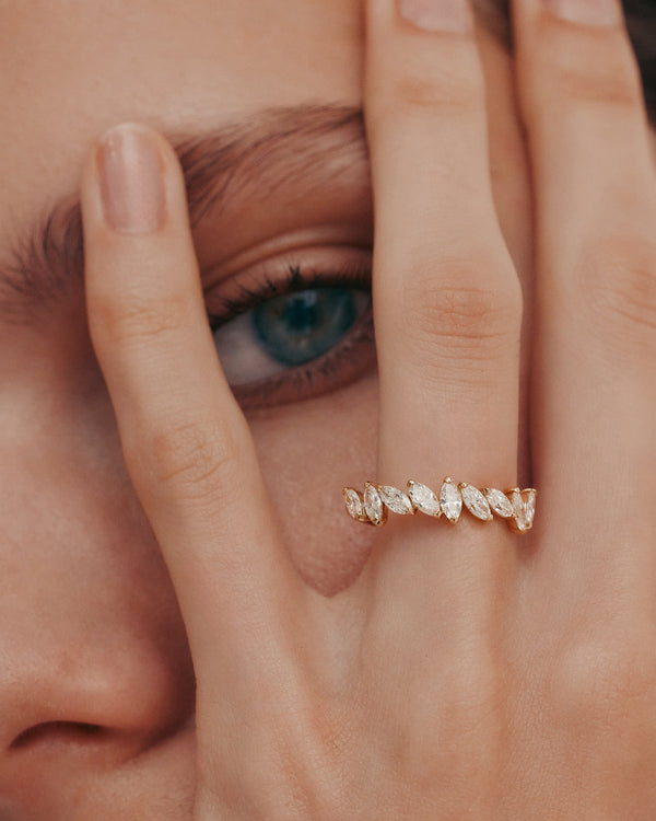 Sarah & Sebastian Half Endless Marquise Diamond Ring