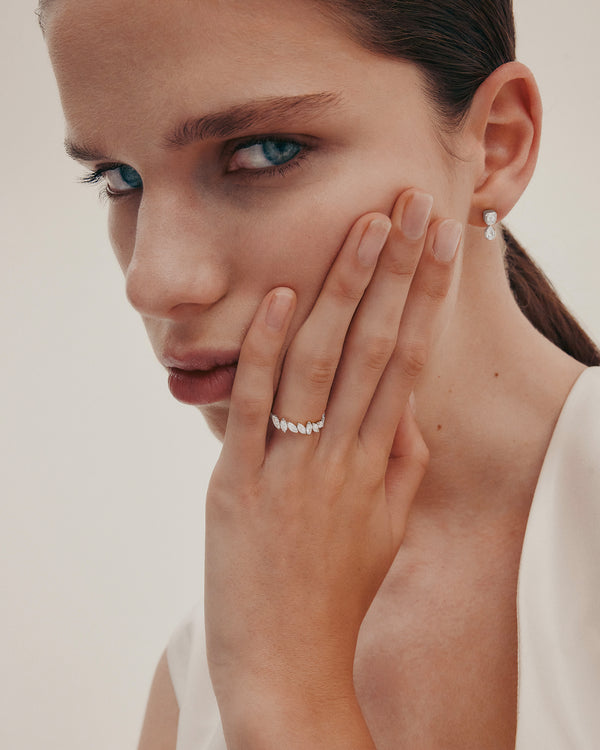 sarah & sebastian Half Endless Marquise Diamond Ring