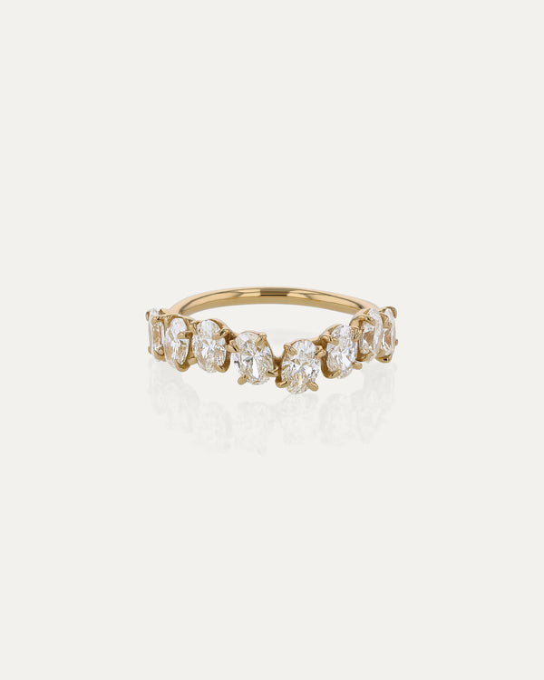 Sarah & Sebastian Half Endless Oval Diamond Ring