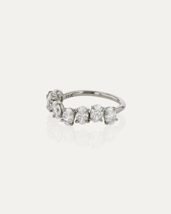 Sarah & Sebastian Half Endless Oval Diamond Ring