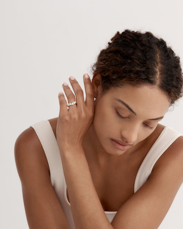 sarah & sebastian Half Endless Oval Diamond Ring