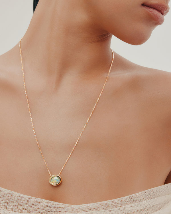 Sarah & Sebastian Lightning Ridge Opal Necklace II