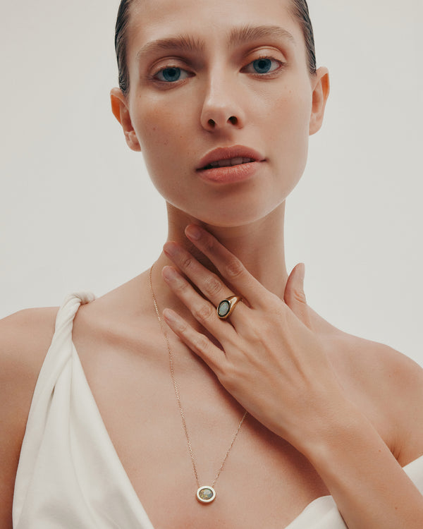 Sarah & Sebastian Lightning Ridge Opal Necklace II