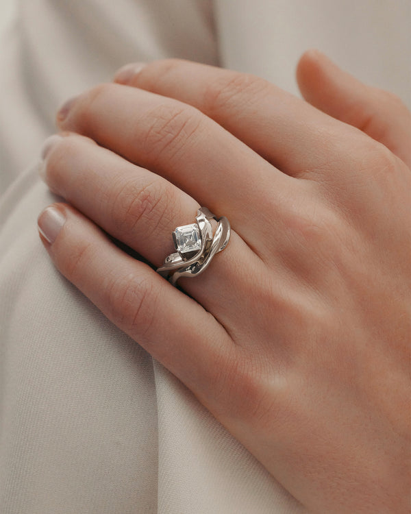 Sarah & Sebastian Marine Asscher Engagement Ring