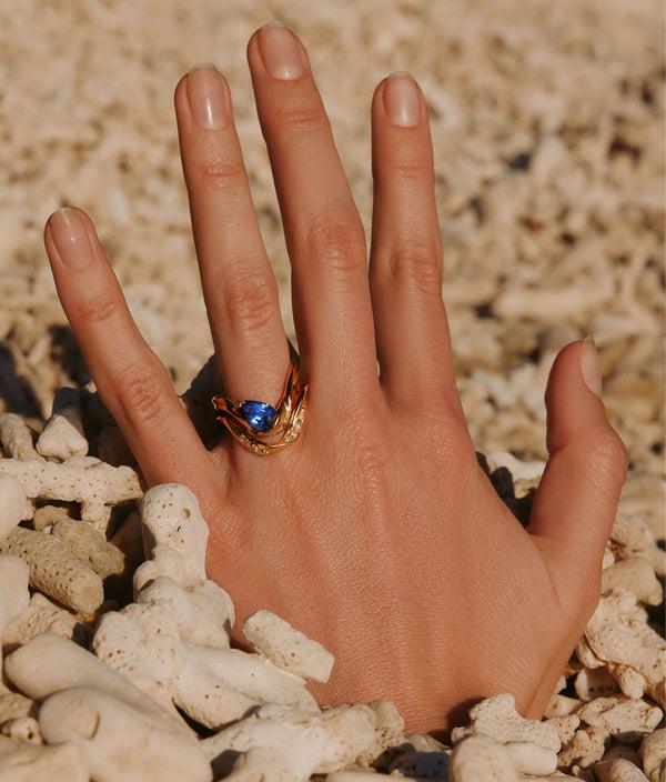 sarah & sebastian Marine Diamond Wedding Band II