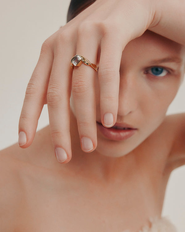 Sarah & Sebastian Marine Emerald Engagement Ring