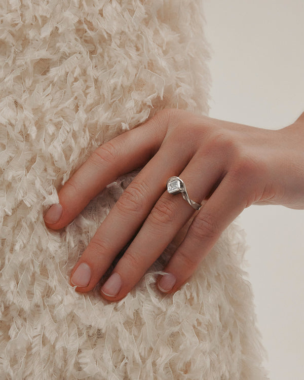 Sarah & Sebastian Marine Emerald Engagement Ring