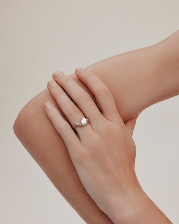 sarah & sebastian Marine Emerald Engagement Ring