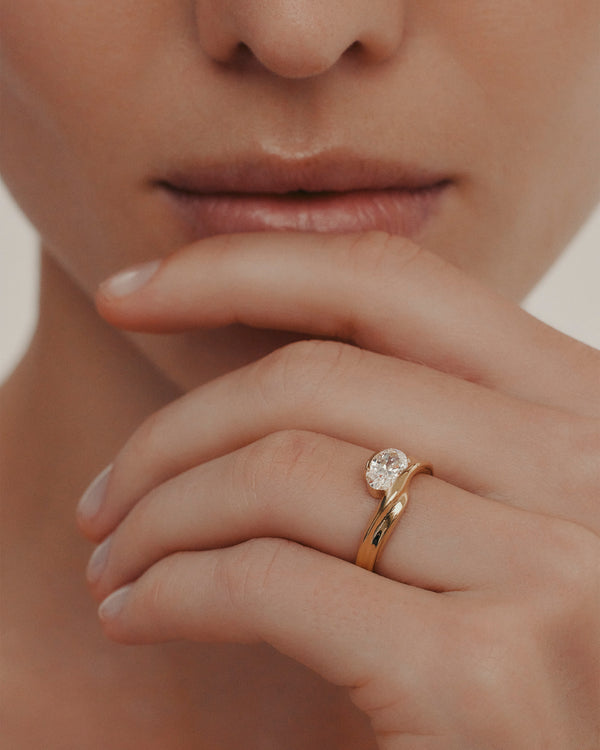 Sarah & Sebastian Marine Oval Engagement Ring