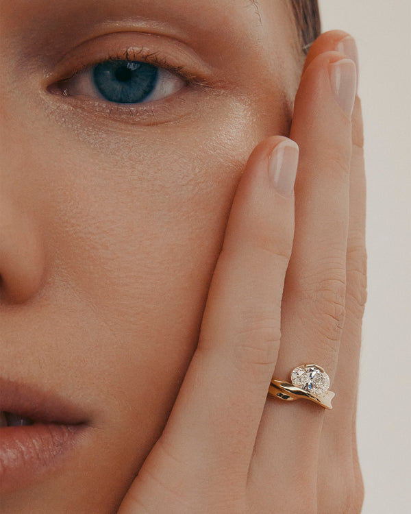 Sarah & Sebastian Marine Oval Engagement Ring