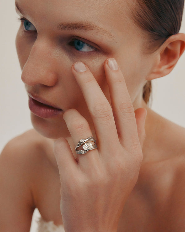 Sarah & Sebastian Marine Oval Engagement Ring