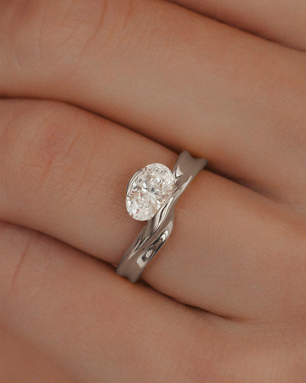 sarah & sebastian Marine Oval Engagement Ring