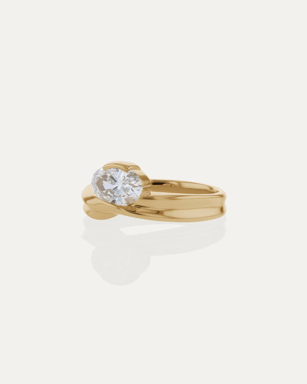 sarah & sebastian Marine Oval Engagement Ring